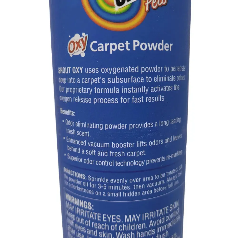 Shout for Pet Oxy Carpet & Upholstry Odor Eliminator Powder 20oz